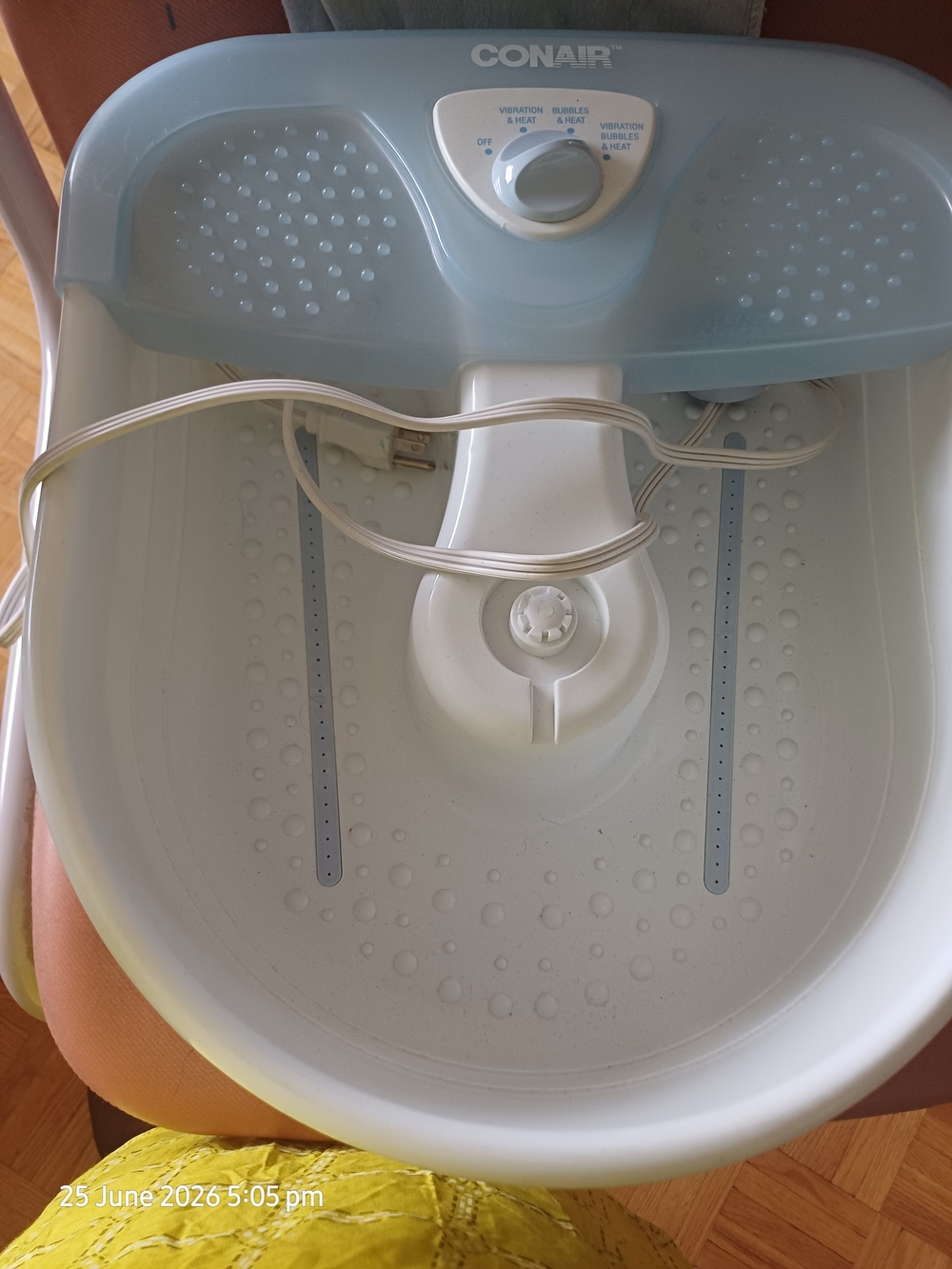 Blue & White Foot Spa Massager